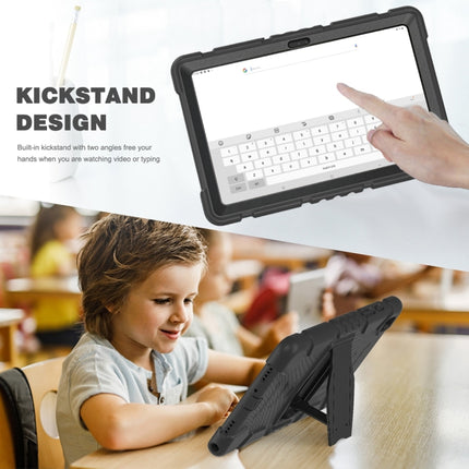 3-Layer Protection Screen Frame + PC + Silicone Shockproof Combination Case with Holder, For Samsung Galaxy Tab A7 T500, For Samsung Galaxy Tab A8.4 2020 T307, For Samsung Galaxy Tab A8.0 2019 T290