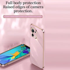 XINLI Straight Edge 6D Electroplate TPU Phone Case, For Xiaomi Mi 11, For Xiaomi Mi 11 Ultra, For Xiaomi Mi 11 Lite