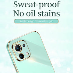 XINLI Straight Edge 6D Electroplate TPU Phone Case, For Xiaomi Mi 11, For Xiaomi Mi 11 Ultra, For Xiaomi Mi 11 Lite