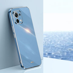 XINLI Straight Edge 6D Electroplate TPU Phone Case, For Xiaomi Mi 11, For Xiaomi Mi 11 Ultra, For Xiaomi Mi 11 Lite