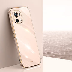 XINLI Straight Edge 6D Electroplate TPU Phone Case, For Xiaomi Mi 11, For Xiaomi Mi 11 Ultra, For Xiaomi Mi 11 Lite