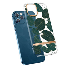 Estuche a prueba de golpes de TPU + PC con patrón de flores galvanizadas de alta translúcida, para iPhone 12 mini, para iPhone 12/12 Pro, para iPhone 12 Pro Max, para iPhone 11