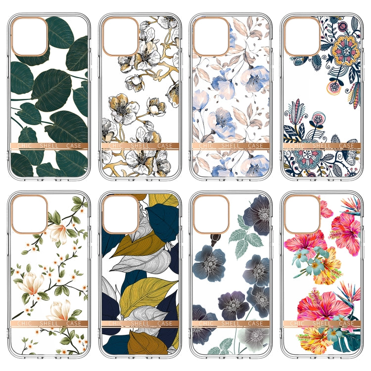 High Translucent Electroplating Flower Pattern TPU + PC Shockproof Case, For iPhone 11 Pro Max