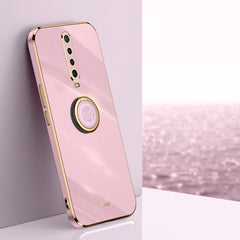 XINLI Straight Edge 6D Electroplate TPU Phone Case with Ring Holder, For Xiaomi Redmi K30, For Xiaomi Redmi K30 Pro, For Xiaomi Redmi K40