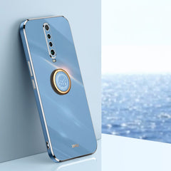 XINLI Straight Edge 6D Electroplate TPU Phone Case with Ring Holder, For Xiaomi Redmi K30, For Xiaomi Redmi K30 Pro, For Xiaomi Redmi K40