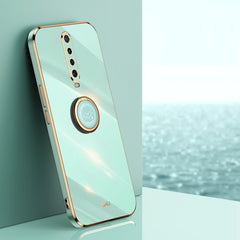 XINLI Straight Edge 6D Electroplate TPU Phone Case with Ring Holder, For Xiaomi Redmi K30, For Xiaomi Redmi K30 Pro, For Xiaomi Redmi K40