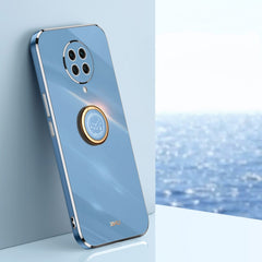 XINLI Straight Edge 6D Electroplate TPU Phone Case with Ring Holder, For Xiaomi Redmi K30, For Xiaomi Redmi K30 Pro, For Xiaomi Redmi K40