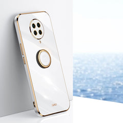 XINLI Straight Edge 6D Electroplate TPU Phone Case with Ring Holder, For Xiaomi Redmi K30, For Xiaomi Redmi K30 Pro, For Xiaomi Redmi K40