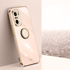 XINLI Straight Edge 6D Electroplate TPU Phone Case with Ring Holder, For Xiaomi Redmi K30, For Xiaomi Redmi K30 Pro, For Xiaomi Redmi K40