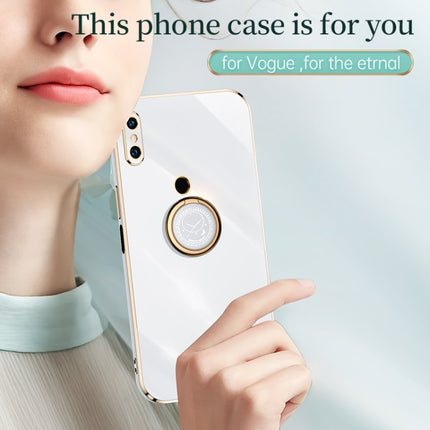 XINLI Straight Edge 6D Electroplate TPU Phone Case with Ring Holder, For Xiaomi Mi 8, For Xiaomi Mi 9, For Xiaomi Mi 10 5G