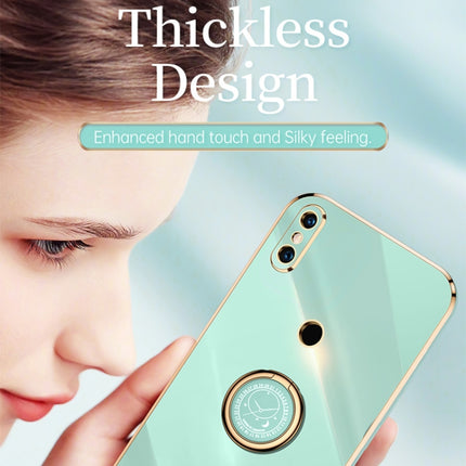 XINLI Straight Edge 6D Electroplate TPU Phone Case with Ring Holder, For Xiaomi Mi 8, For Xiaomi Mi 9, For Xiaomi Mi 10 5G
