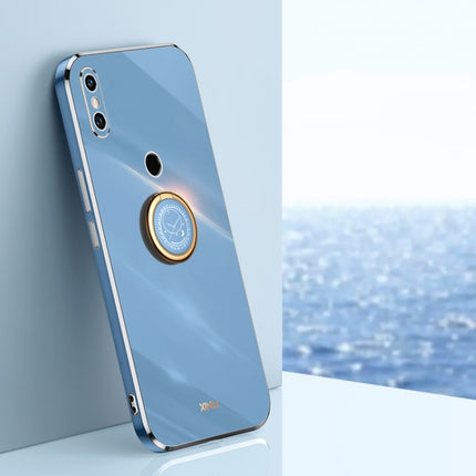 XINLI Straight Edge 6D Electroplate TPU Phone Case with Ring Holder, For Xiaomi Mi 8, For Xiaomi Mi 9, For Xiaomi Mi 10 5G