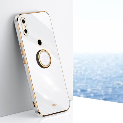 XINLI Straight Edge 6D Electroplate TPU Phone Case with Ring Holder, For Xiaomi Mi 8, For Xiaomi Mi 9, For Xiaomi Mi 10 5G