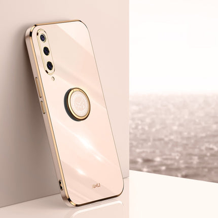 XINLI Straight Edge 6D Electroplate TPU Phone Case with Ring Holder, For Xiaomi Mi 8, For Xiaomi Mi 9, For Xiaomi Mi 10 5G