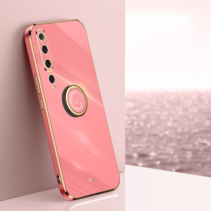 XINLI Straight Edge 6D Electroplate TPU Phone Case with Ring Holder, For Xiaomi Mi 8, For Xiaomi Mi 9, For Xiaomi Mi 10 5G