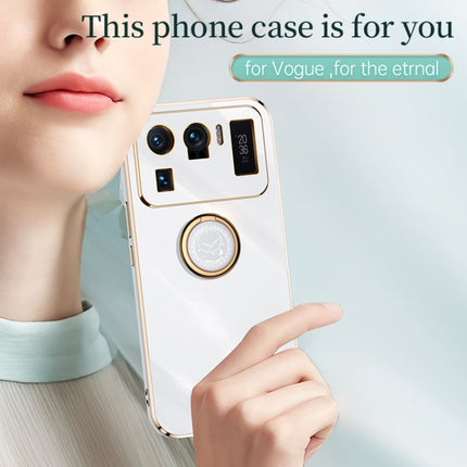 XINLI Straight Edge 6D Electroplate TPU Phone Case with Ring Holder, For Xiaomi Mi 11 Ultra, For Xiaomi Mi 11 Lite, For Xiaomi Redmi K30 Pro