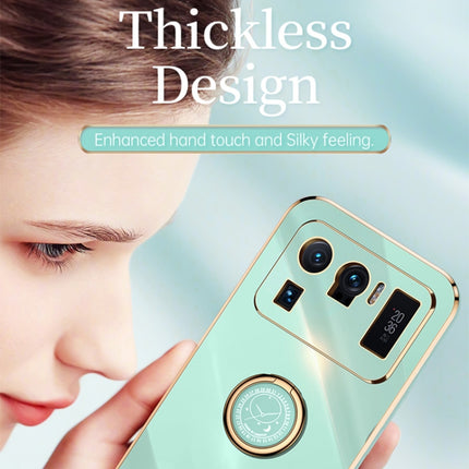 XINLI Straight Edge 6D Electroplate TPU Phone Case with Ring Holder, For Xiaomi Mi 11 Ultra, For Xiaomi Mi 11 Lite, For Xiaomi Redmi K30 Pro