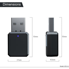 Adaptador de audio USB Bluetooth 5.1 KN318, KN318