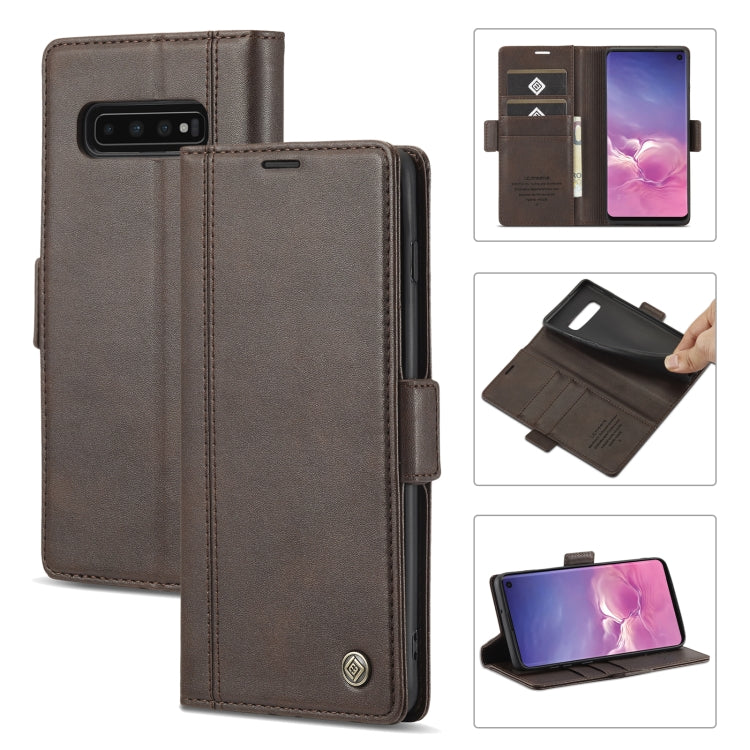 LC.IMEEKE Magnetic Buckle PU + TPU Horizontal Flip Leather Case with Holder & Card Slots & Wallet, For Samsung Galaxy S9+, For Samsung Galaxy S10, For Samsung Galaxy S10+, For Samsung Galaxy S20