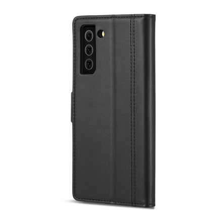 LC.IMEEKE Magnetic Buckle PU + TPU Horizontal Flip Leather Case with Holder & Card Slots & Wallet, For Samsung Galaxy S21 FE 5G