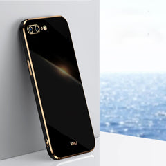 XINLI Straight Edge 6D Electroplate TPU Phone Case, For iPhone 6 / 6s, For iPhone 6 Plus / 6s Plus, For iPhone 8 Plus / 7 Plus, For iPhone SE 2022 / SE 2020 / 8 / 7