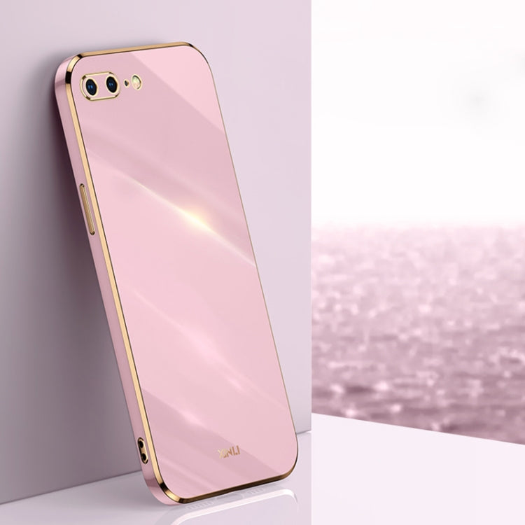 XINLI Straight Edge 6D Electroplate TPU Phone Case, For iPhone XS Max, For iPhone 8 Plus / 7 Plus, For iPhone 12 Pro
