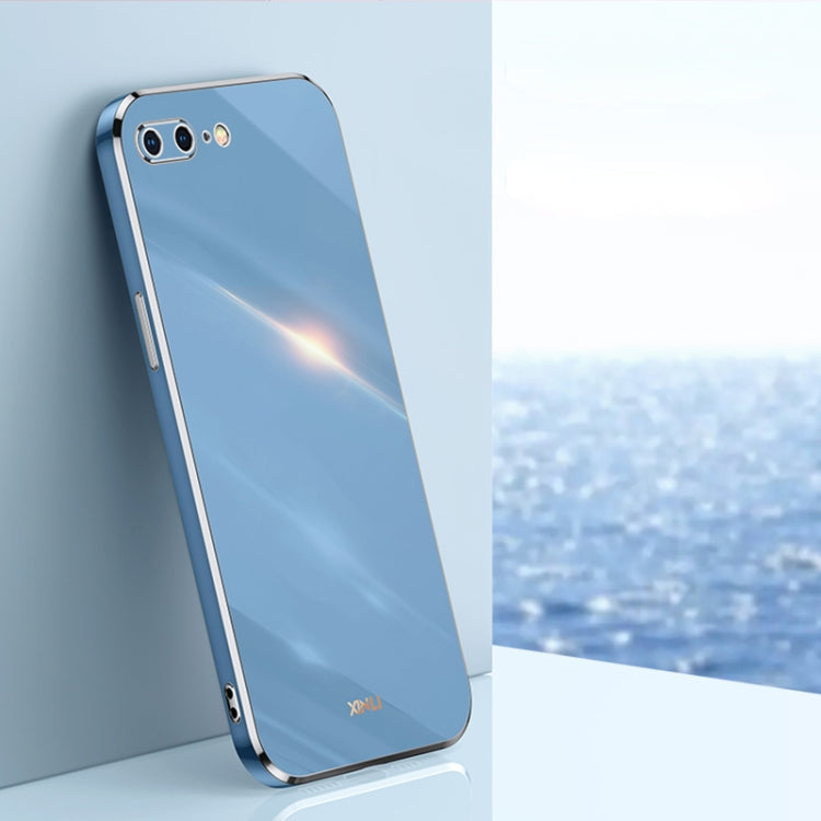 XINLI Straight Edge 6D Electroplate TPU Phone Case, For iPhone XS Max, For iPhone 8 Plus / 7 Plus, For iPhone 12 Pro