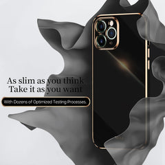 XINLI Straight Edge 6D Electroplate TPU Phone Case, For iPhone 11, For iPhone 11 Pro, For iPhone 11 Pro Max, For iPhone 12