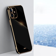 XINLI Straight Edge 6D Electroplate TPU Phone Case, For iPhone 11, For iPhone 11 Pro, For iPhone 11 Pro Max, For iPhone 12