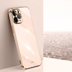 XINLI Straight Edge 6D Electroplate TPU Phone Case, For iPhone 11, For iPhone 11 Pro, For iPhone 11 Pro Max, For iPhone 12