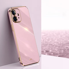 XINLI Straight Edge 6D Electroplate TPU Phone Case, For iPhone 11, For iPhone 11 Pro, For iPhone 11 Pro Max, For iPhone 12