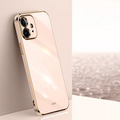 XINLI Straight Edge 6D Galvanisierte TPU-Telefonhülle, Für iPhone 12 Mini, Für iPhone 12 Pro, Für iPhone 12 Pro Max, Für iPhone X