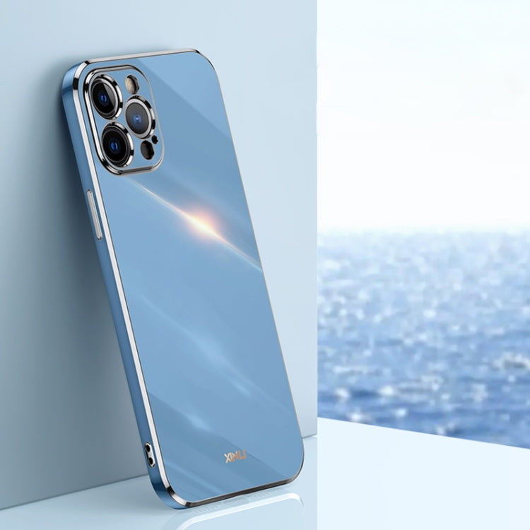 XINLI Straight Edge 6D Electroplate TPU Phone Case, For iPhone XS Max, For iPhone 8 Plus / 7 Plus, For iPhone 12 Pro