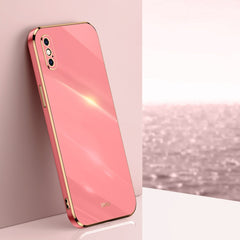 XINLI Straight Edge 6D Galvanisierte TPU-Telefonhülle, Für iPhone 12 Mini, Für iPhone 12 Pro, Für iPhone 12 Pro Max, Für iPhone X