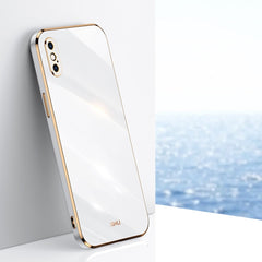 XINLI Straight Edge 6D Galvanisierte TPU-Telefonhülle, Für iPhone 12 Mini, Für iPhone 12 Pro, Für iPhone 12 Pro Max, Für iPhone X