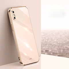 XINLI Straight Edge 6D Galvanisierte TPU-Telefonhülle, Für iPhone 12 Mini, Für iPhone 12 Pro, Für iPhone 12 Pro Max, Für iPhone X