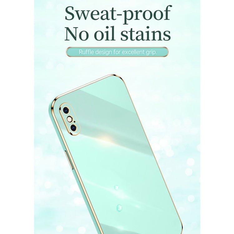 XINLI Straight Edge 6D Electroplate TPU Phone Case, For iPhone XS Max, For iPhone 8 Plus / 7 Plus, For iPhone 12 Pro