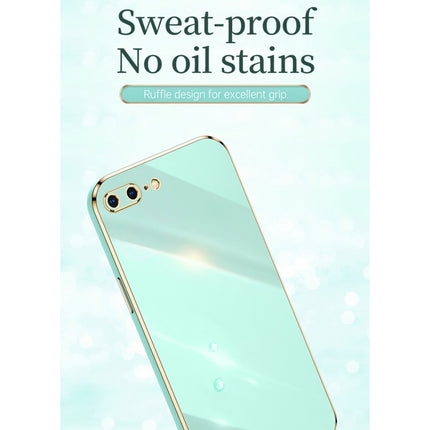 XINLI Straight Edge 6D Galvanisierte TPU-Telefonhülle mit Ringhalter, für iPhone 6 / 6s, für iPhone 6 Plus / 6s Plus, für iPhone 8 Plus / 7 Plus, für iPhone SE 2022 / SE 2020/8/7