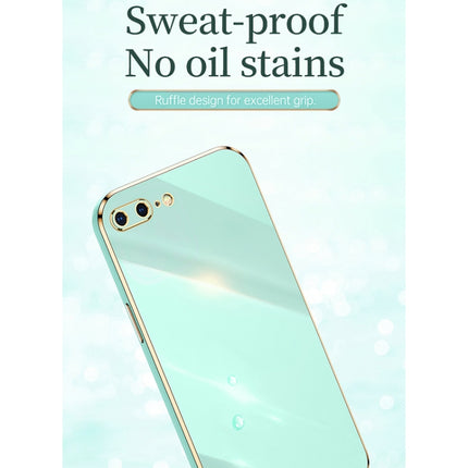 XINLI Straight Edge 6D Electroplate TPU Phone Case with Ring Holder