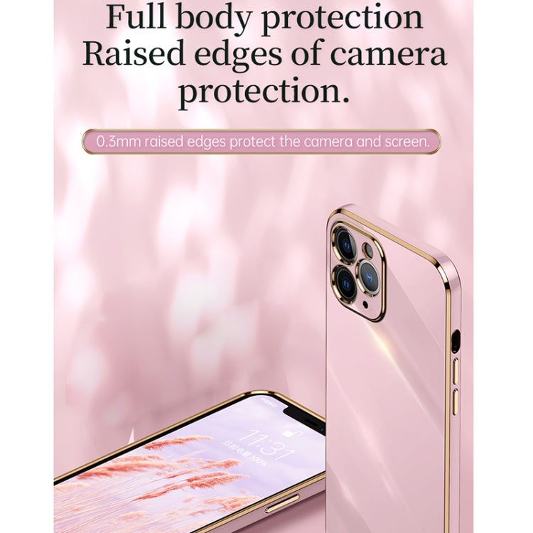 XINLI Straight Edge 6D Galvanisierte TPU-Telefonhülle mit Ringhalter, für iPhone 12 Mini, für iPhone 12 Pro, für iPhone 12 Pro Max, für iPhone X