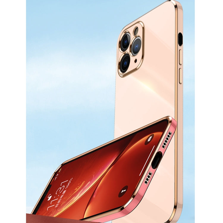 XINLI Straight Edge 6D Galvanisierte TPU-Telefonhülle mit Ringhalter, für iPhone 12 Mini, für iPhone 12 Pro, für iPhone 12 Pro Max, für iPhone X