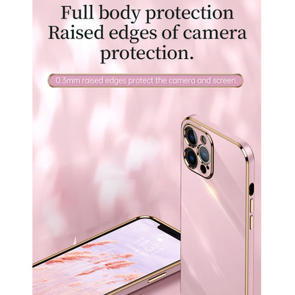 XINLI - Funda de TPU con borde recto y soporte para anillo, galvanizada 6D, para iPhone XR, iPhone XS, iPhone XS Max