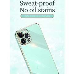 XINLI Straight Edge 6D Galvanisierte TPU-Telefonhülle mit Ringhalter, Für iPhone XR, Für iPhone XS, Für iPhone XS Max