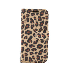 Leopard Pattern Horizontal Flip PC + PU Leather Case with Holder & Card Slots & Wallet, For iPhone 13 mini, For iPhone 13, For iPhone 13 Pro, For iPhone 13 Pro Max