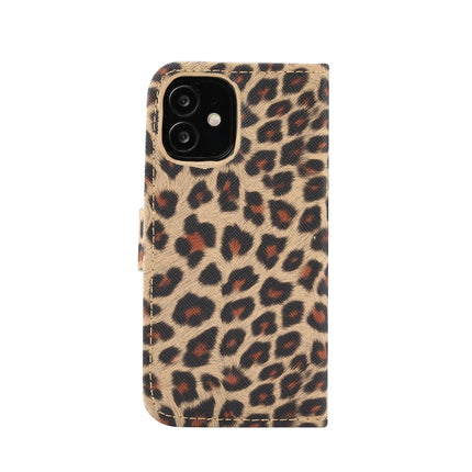Leopard Pattern Horizontal Flip PC + PU Leather Case with Holder & Card Slots & Wallet, For iPhone 13 mini, For iPhone 13, For iPhone 13 Pro