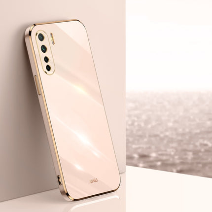 XINLI Straight Edge 6D Electroplate TPU Phone Case, For OPPO A55 5G, For OPPO A72, For OPPO A91
