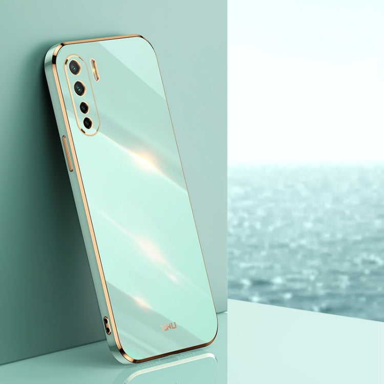 XINLI Straight Edge 6D Electroplate TPU Phone Case, For OPPO A55 5G, For OPPO A72, For OPPO A91