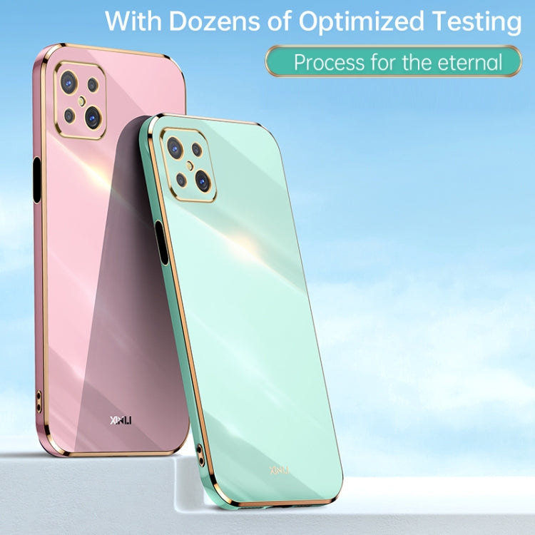 XINLI Straight Edge 6D Electroplate TPU Phone Case, For OPPO A92s, For OPPO A93, For OPPO F11