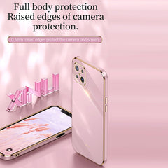 XINLI Straight Edge 6D Electroplate TPU Phone Case, For OPPO A92s, For OPPO A93, For OPPO F11