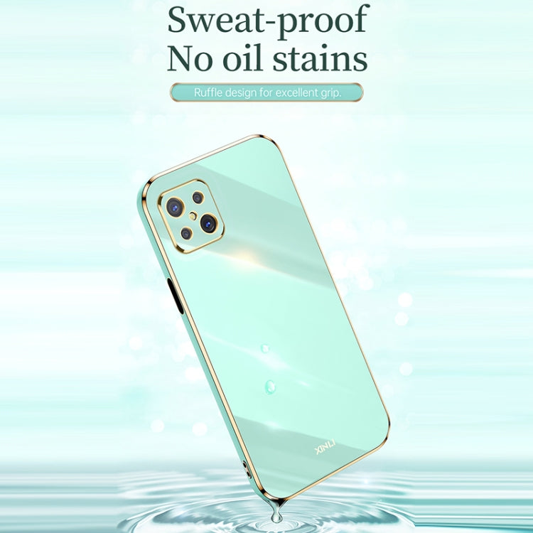 XINLI Straight Edge 6D Electroplate TPU Phone Case, For OPPO A92s, For OPPO A93, For OPPO F11
